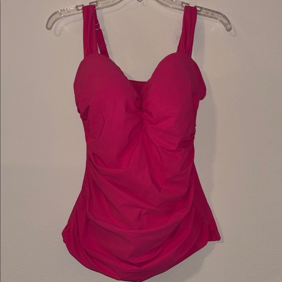 Profile by Gottex ROSE Tutti Frutti Underwire Tankini Top US 36E - Picture 2 of 6